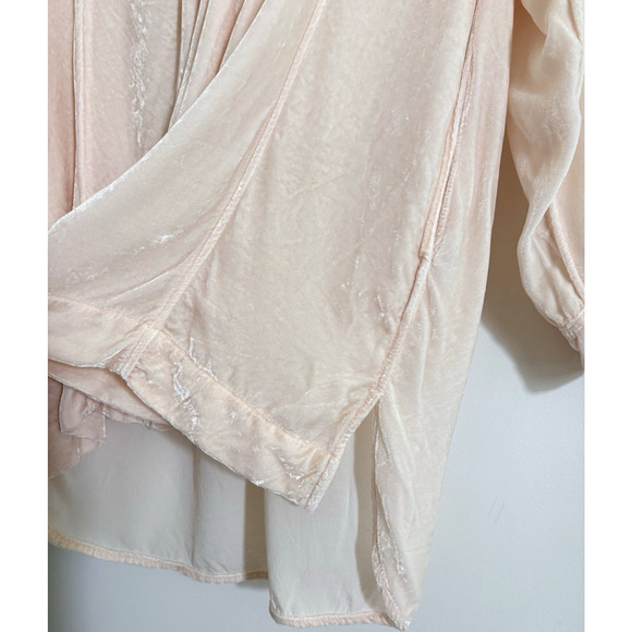 NEW Free People X CP Shades Jacey Velvet Mini Tunic Dress Silk Blend Pink S - Picture 11 of 14